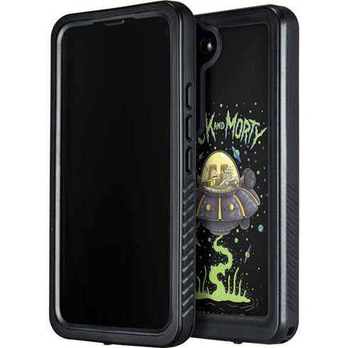 Adult Swim Rick and Morty Spaceship Galaxy S24 Waterproof Case